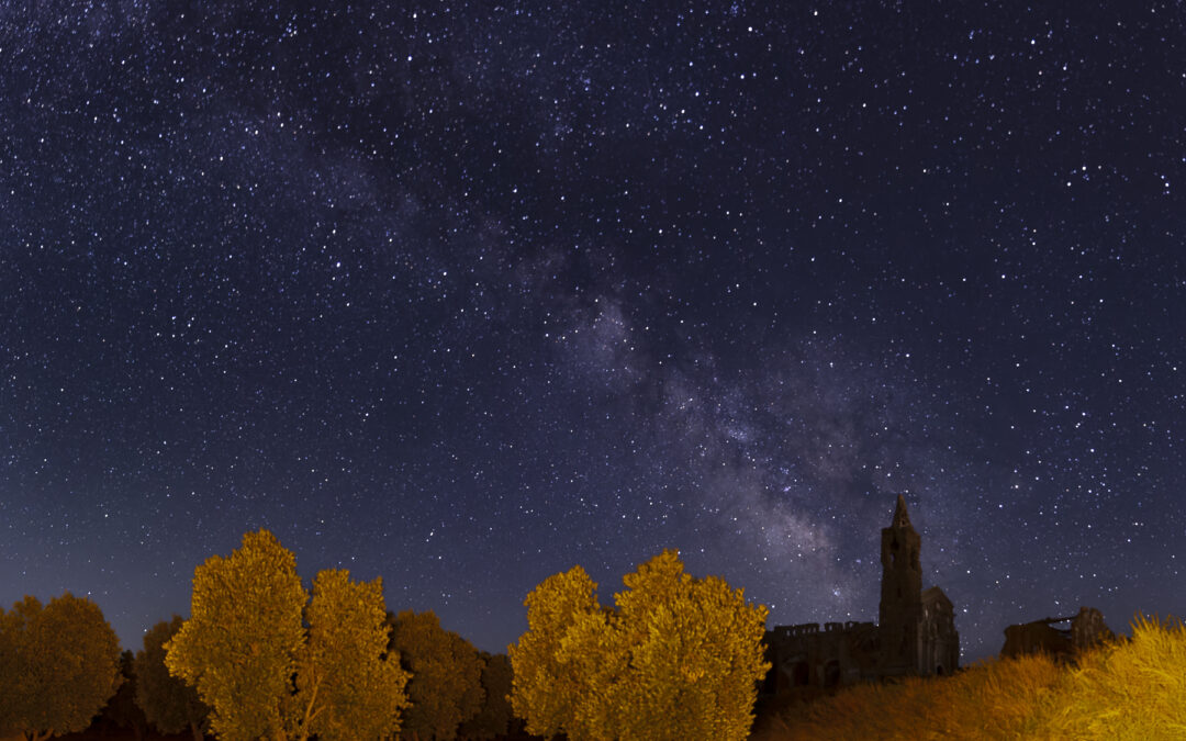 Láctea en Belchite viejo.